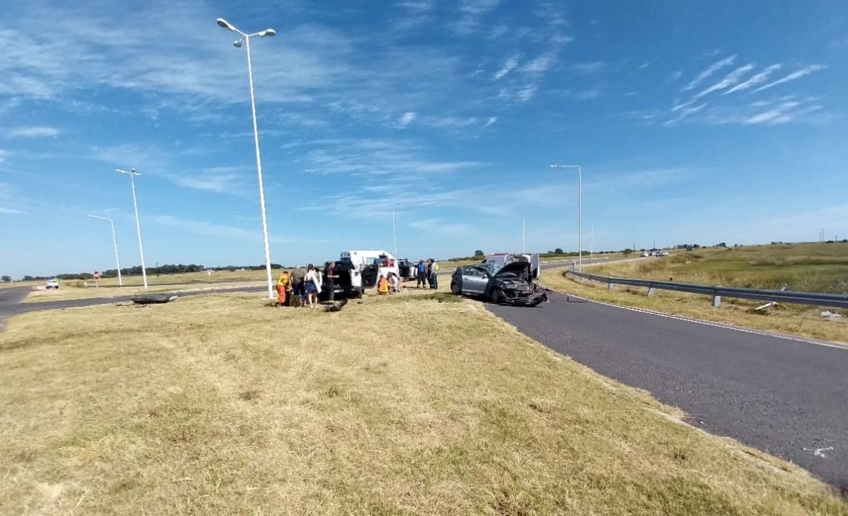 Murió una mujer en un choque en el cruce de las rutas 7 y 10